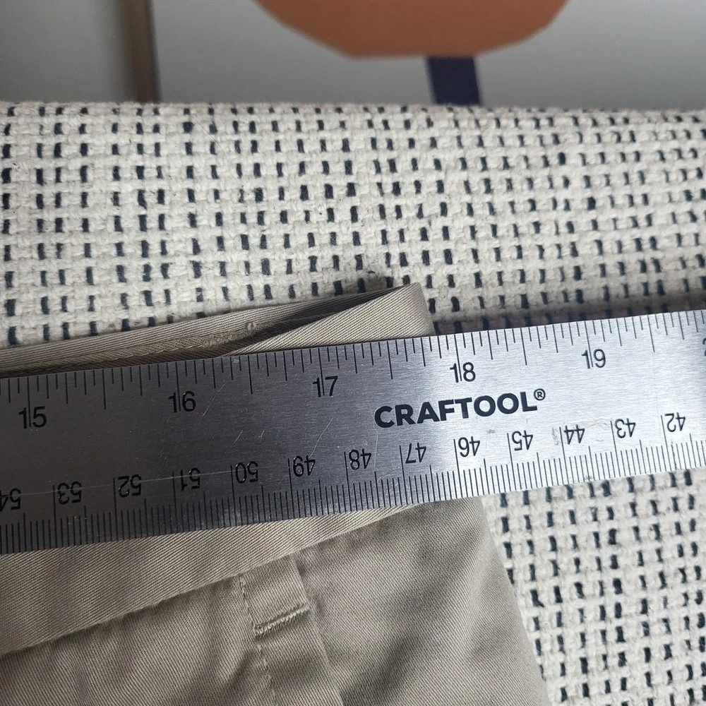 Bonobos Pants Mens 36x34 Khaki Beige Chino Flat Front 100% Cotton‎ Wednesday Tag